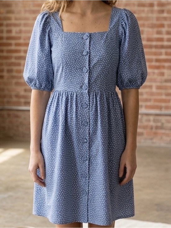 Gianni Bini Dresses & Skirts - Gianni Bini Blue and White Patterned Dress